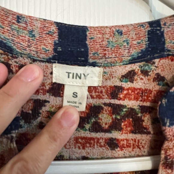 Anthropologie Blue and Brown Patterned Dress - Picture 5 of 6